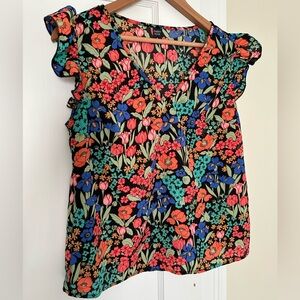 Vibrant Floral Women's Blouse
